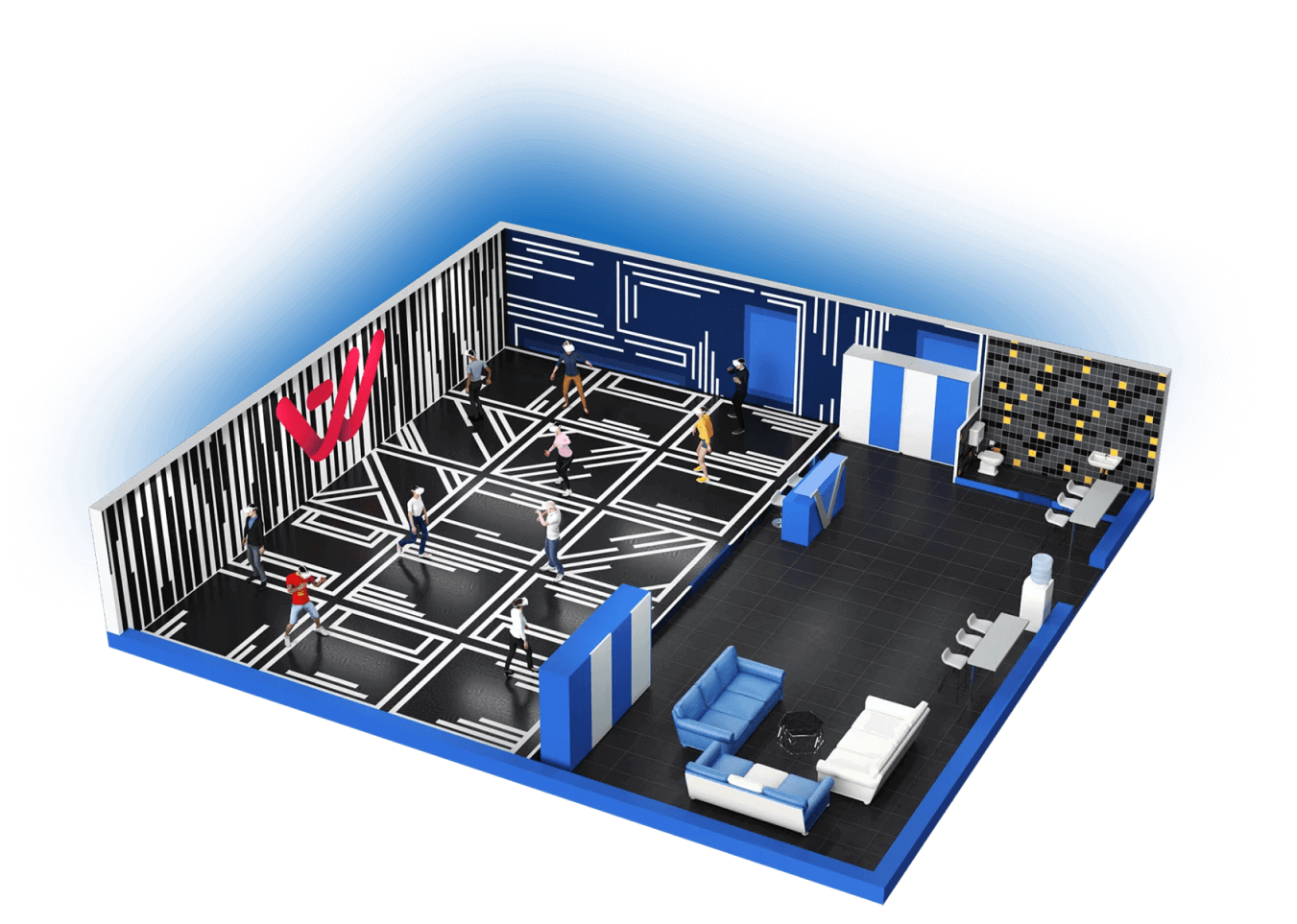 VR Arena layout